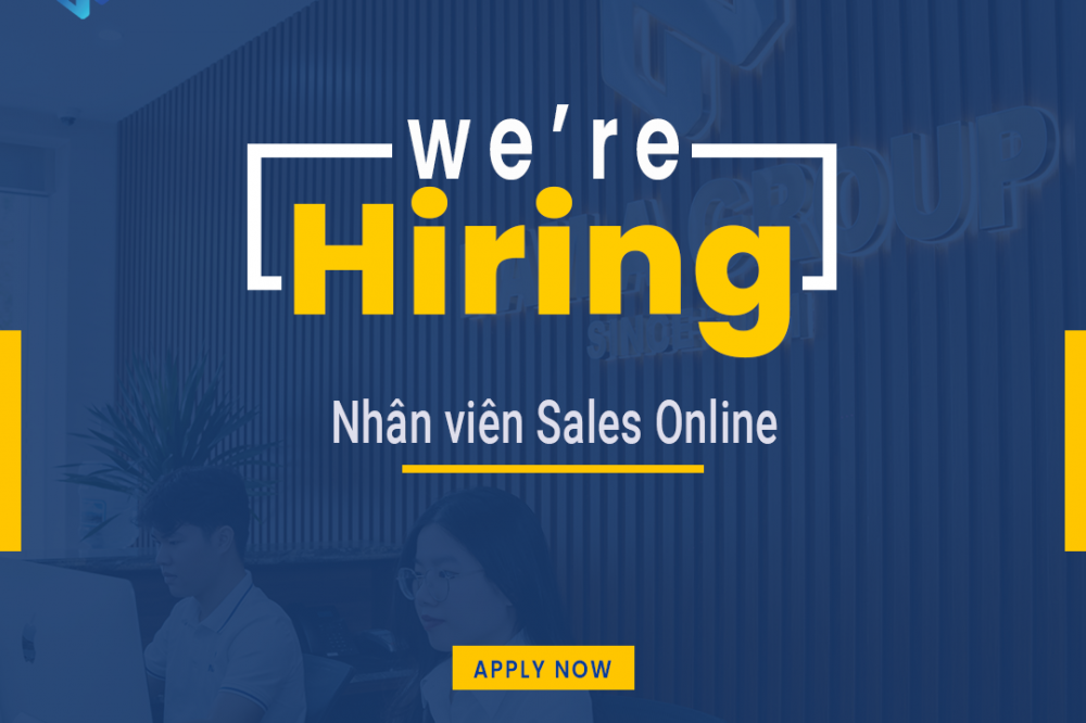 Tuyển Nhân viên Sales Online (sản phẩm công nghệ)